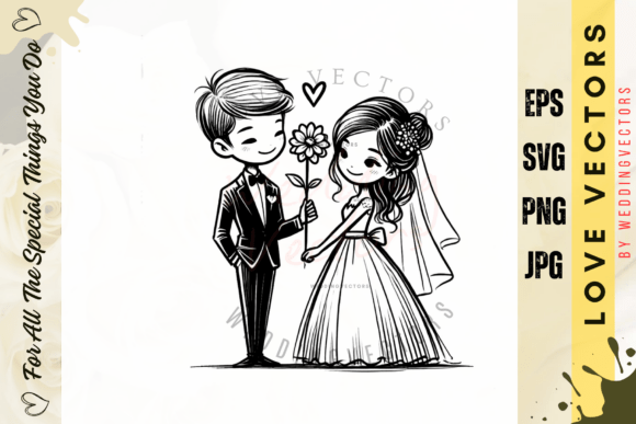 C560: Capturing Timeless Romance in Vector Art