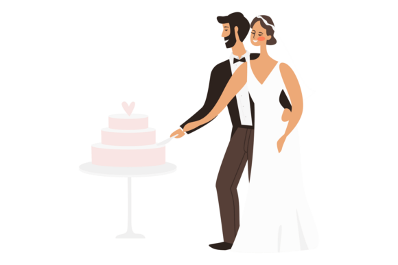 Celebrate Love in Style: Using Wedding Couple Illustrations