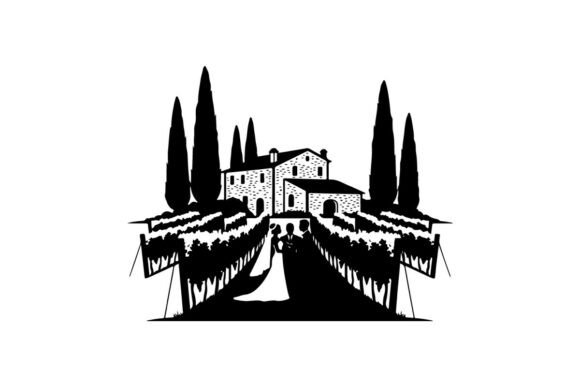 Designing Romance: The Tuscan Villa Wedding Vector