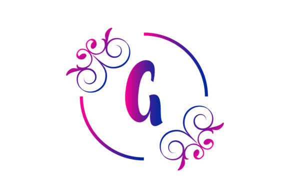 Elegant Monogram Wedding Initial Illustration for Timeless Design