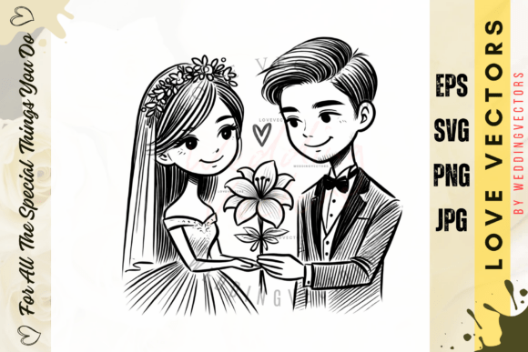 Enchanting Vectors for Wedding and Romance Projects