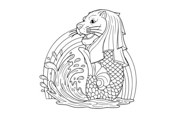 Mythical Seahorse Bride Wedding Vector I: Enchanting Design Elements