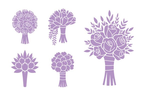 Romantic Wedding Bouquet Vector Design: Crafting Timeless Floral Art