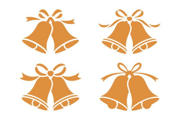 Timeless Elegance: The Wedding Bell Ornament Vector Design