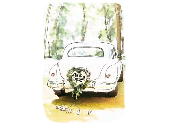 Wedding Card Illustration: Capturing the Romance of Hand-Painted Art
